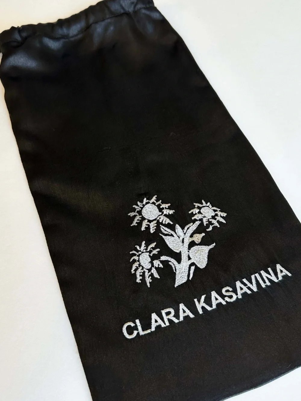 NEW Clara Kasavina Handmade Black Swarovski Crystals Evening Clutch Shoulder Bag